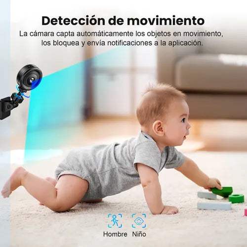 Mini Cámara Espía Wi-Fi 1080p HD: Vigilancia Discreta y Segura GRADO A