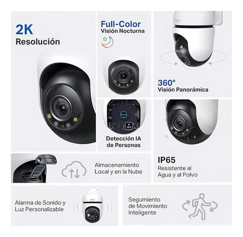 camara de seguridad wifi tp-link tapo c510w 3mp 2k giro 360 2957