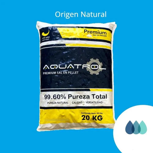 Sal en Pellet para Filtro de Agua Aquatrol – 20 kg CALIDAD PREMIUM GRADO B