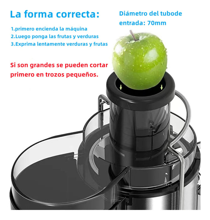 Extractor De Jugos Eléctrico Jugueras Frutas Y Verduras 800w