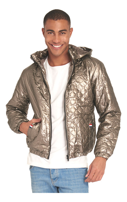 Chamarra Moderna Unisex Colección Invierno Thats Hot 2 DORADO OBSCURO METALICO