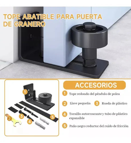 Herraje Riel Para Puerta Corrediza Puerta De Granero 2m6.6ft 1 GRADO B