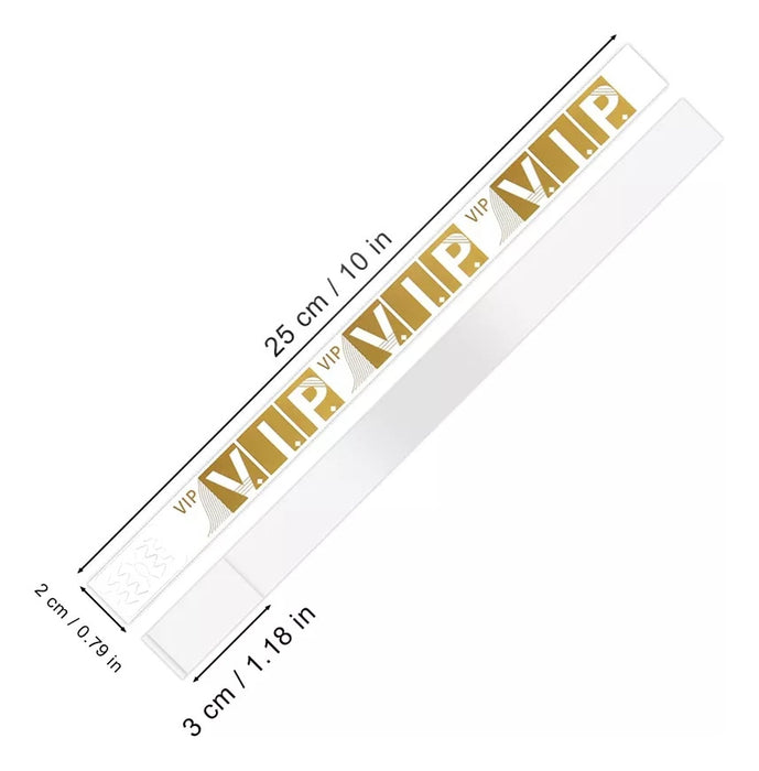 PULSERAS VIP DE PAPEL PARA EVENTOS