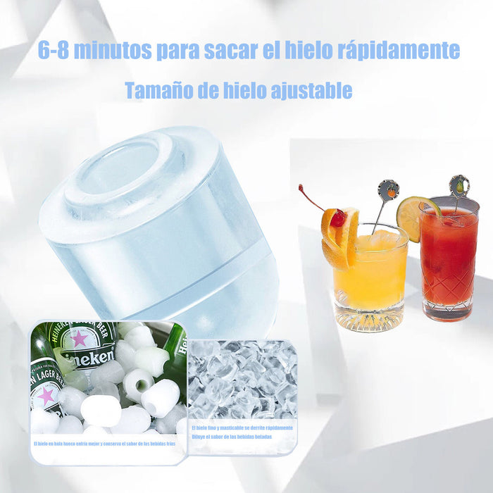 Maquina Para Hielo 1.3l,maquinas De Hielo Portátil 12kg/día GRADO B