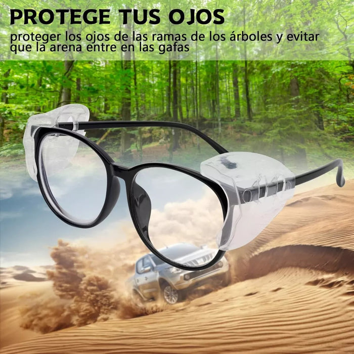10 pcs protectores antideslizantes laterales de gafas de ojo