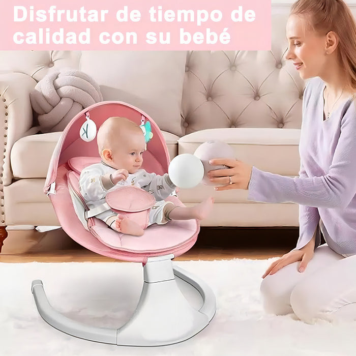 Banna Mecedora Eléctrica Para Bebé De Musical Con Mosquitera 5 GRADO B