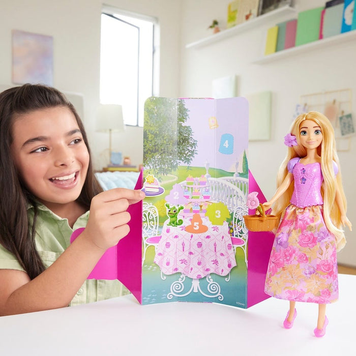 DISNEY PRINCESA MUÑECA RAPUNZEL SPIN AND REVEAL FLORES GRADO B