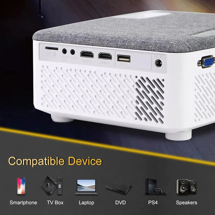 PROYECTOR PROFESIONAL 4K/FULL HD 1080P – 9500 LM, BLANCO | GRADO A