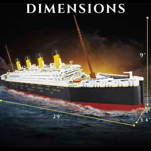 Caja misteriosa de bloques  de construcción (barco pirata) Piezas GRADO A
