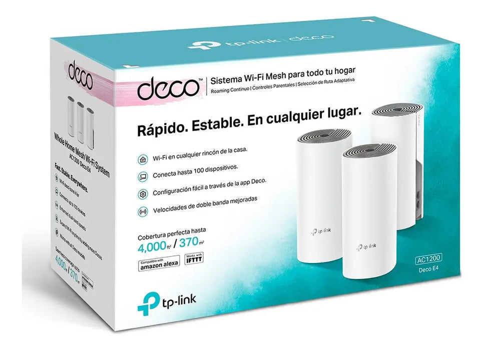 TP-LINK SISTEMA WI-FI MESH DECO E4 AC1200 (3 PACK) GRADO B