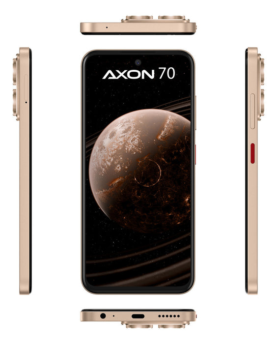Zte Smartphone Axon 70 Dorado 6.7 120hz, Camara 108mp Y 256gb+16gb Ram(6gb+10gb Dimamica), BaterÃ­a 5000mah Carga RÃ¡pida, Android 14 Dorado GRADO B