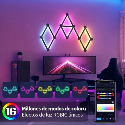 APLIQUE LED INTELIGENTE RGB CONTROL POR VOZ DE ALEXA GRADO A