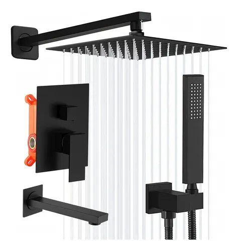 kit teléfono lujo lluvia regadera monomando mezcladora pared 1346