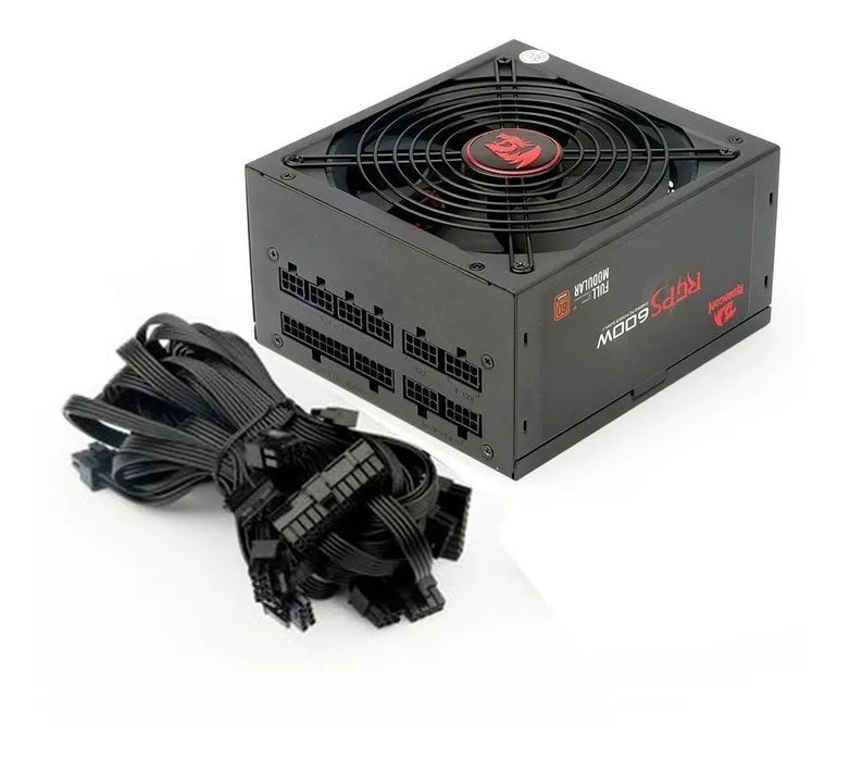 FUENTE DE PODER REDRAGON RPGS GC-PS003 600W MODULAR BRONCE COLOR BLACK NEGRO GRADO B