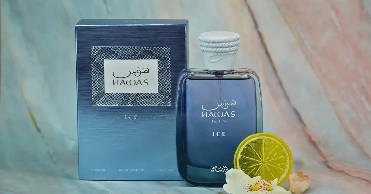 PERFUME RASASI HAWAS ICE EAU DE PARFUM 100ML AROMÁTICO AMADERADO SPRAY PARA HOMBRE GRADO B