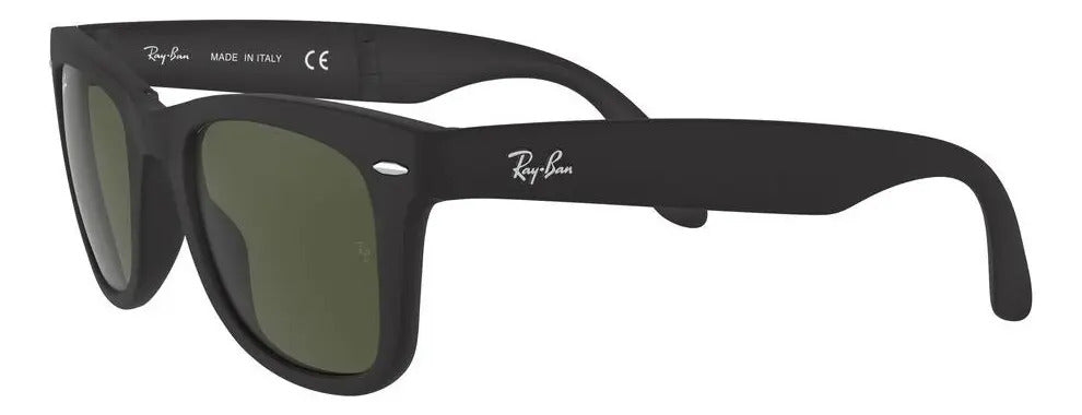 ARM. SOLAR RAY-BAN FOLDING WAYFARER 0RB4105 HOMBRE PROT UV COLOR 601S COLOR DE LA LENTE VERDE COLOR DE LA VARILLA NEGRO COLOR DEL ARMAZÓN NEGRO DISEÑO PROTECCIÓN UV GREEN MATTE BLACK GRADO A