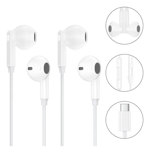 Audífonos Tipo C Cable Manos Libres Para Samsung Para Huawei