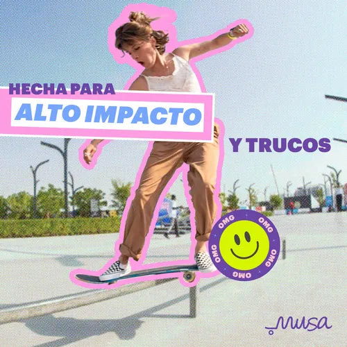 Patineta Profesional Musa Abeja Ruedas Negras Maple Canadiense 7 Capas Skateboard Completo Abec-7 Para Trucos Y Skatepark 33 X8 Trucks De Aluminio Lija Incluida Para Skaters Cualquier Nivel 1 GRADO B