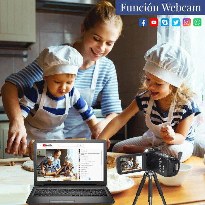 VIDEOCAMARA 4K CAMLEKOR VISIÓN NOCTURNA ZOOM DIGITAL 18X GRADO B