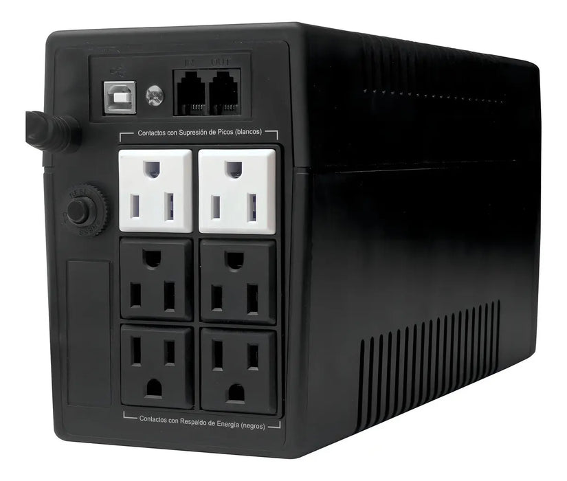 NO BREAK KOBLENZ 5516 USB/R 550VA/330W 6 CONT(00-4259-00-8) NEGRO GRADO B
