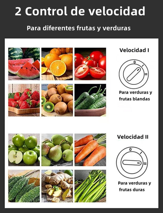 Extractor De Jugos Eléctrico Jugueras Frutas Y Verduras 800w