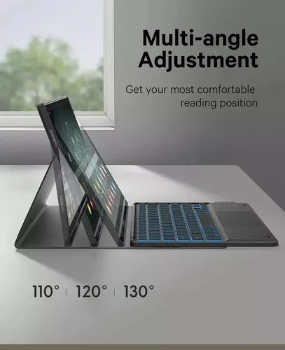 funda teclado tactil + lapiz y mouse para galaxy tab a9plus GRADO B