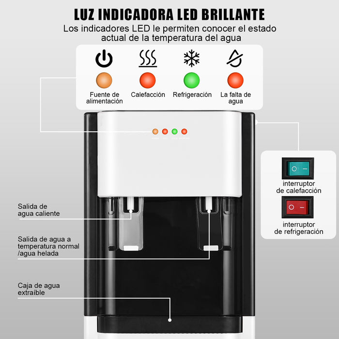 Dispensador De Agua Fría Caliente Eléctrico 3modos Enfriador GRADO A