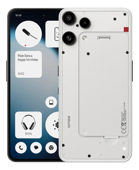 Nothing Phone (3a) Lite Teléfono 5g Smartphone 8gb Ram 128gb Rom 6.77'' Amoled Pantalla 120hz 3000nits Triples Cámaras 50mp 4k Chatgpt Ia Essential Color Blanco GRADO B,