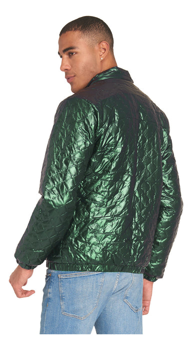Chamarra Moderna Unisex Colección Invierno Thats Hot 2 VERDE METALICO
