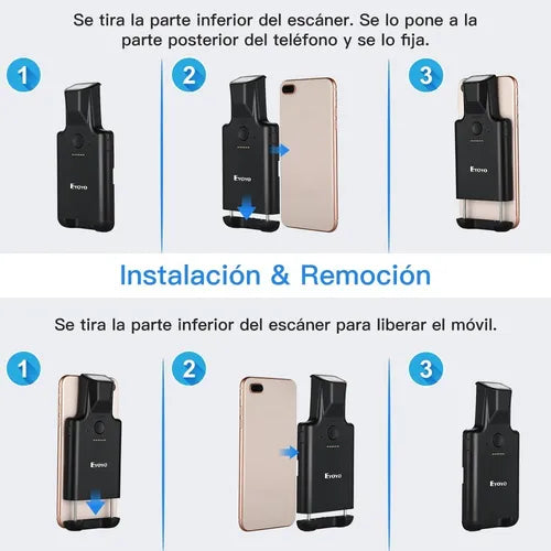 LECTOR DE CODIGO DE BARRAS  EYOYO EY-017 2D NEGRO