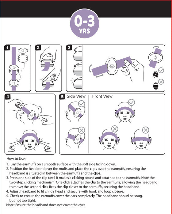 Orejera Ajustable De Protección Auditiva Anti Ruido Nrr 25db