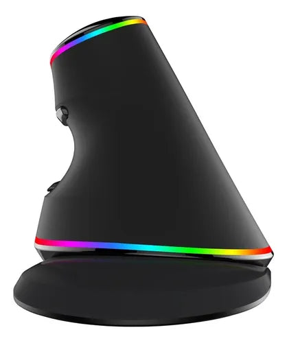 Mouse vertical Delux Ergonomic Series M618Plus RGB black GRADO B
