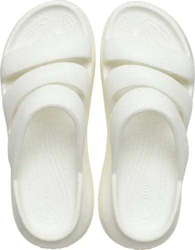 Sandalias Para Mujer Crush Triple Strap Color Blanco Crocs