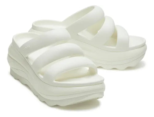 Sandalias Para Mujer Crush Triple Strap Color Blanco Crocs