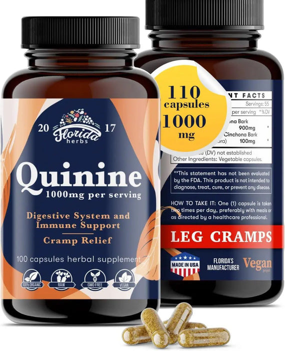 Quinine Cápsulas 800 Mg, Cinchona Bark Pills GRADO B