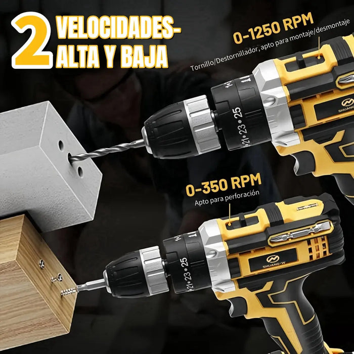 JUEGO DE HERRAMIENTAS PARA TALADRO ELECTRICO 74 PIEZAS GRADO A