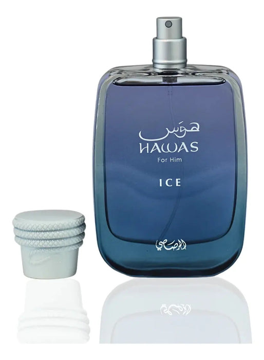 PERFUME RASASI HAWAS ICE EAU DE PARFUM 100ML AROMÁTICO AMADERADO SPRAY PARA HOMBRE GRADO B