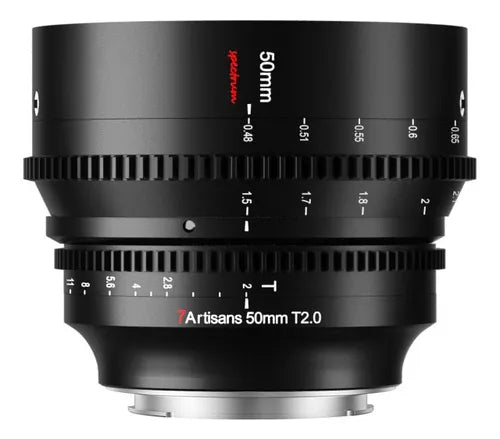 Lente De Cine 7artisans De 50 Mm T2.0 De Gran Apertura