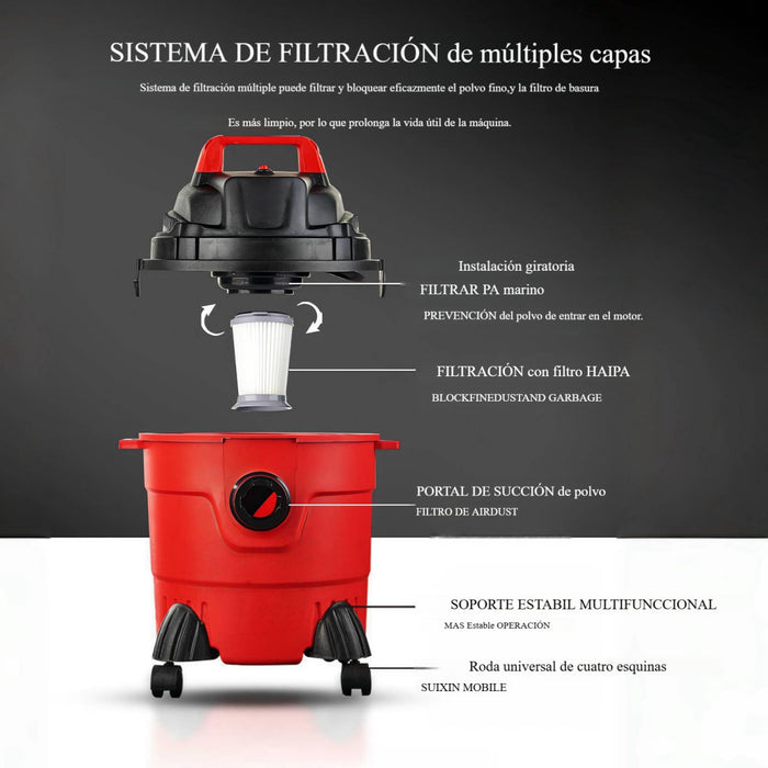 1 Aspirador Industrial Rojo GRADO B