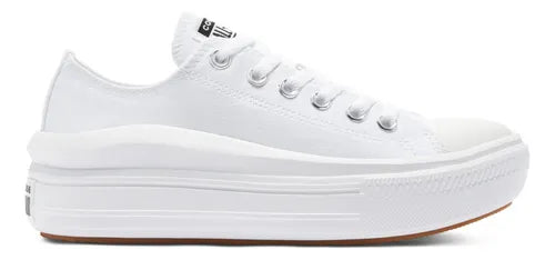 TENIS CONVERSE ALL STAR MOVE OX BLANCO CON PLATAFORMA MUJER TALLA 23.5 CM