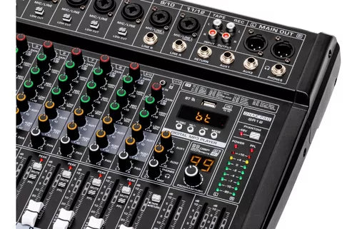Onax Pro Sr12 Consola Mezcladora De Audio Usb 99 Effects Eq GRADO A