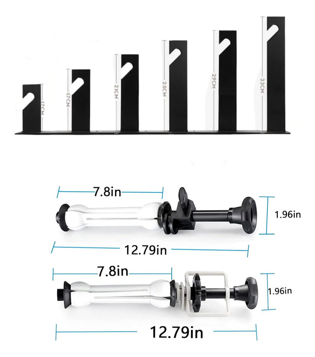 SISTEMA DE SOPORTE DE 6 RODILLOS PARA MONTAJE EN PARED FONDO GRADO A