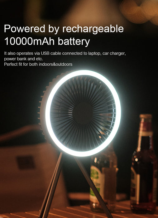 Ventilador De Mesa Genérica Dq212 Turbo Con 3 Palas De Abs/p GRADO B