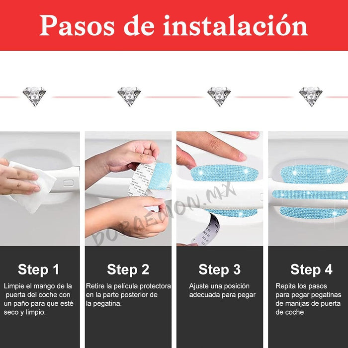 calcomanias autos bicicletas decorativas pedreria stickers3254