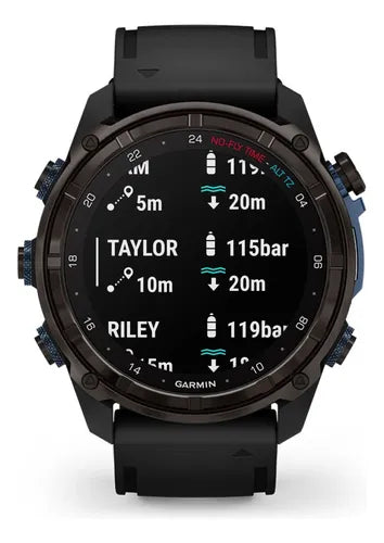 Computadora Buceo Garmin Descent Mk3i Titanio Negro 43mm GRADO A