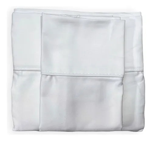 Spring Air Sabana Lush 100% Algodón 300 Hilos - Queen Size Color Blanco Diseño De La Tela Liso GRADO A