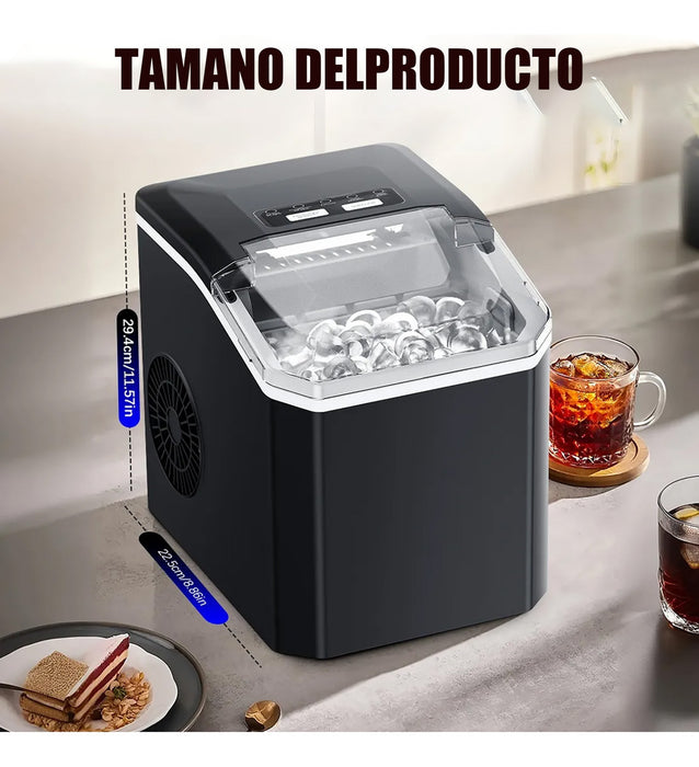 Maquina Para Hielo 1.3l,maquinas De Hielo Portátil 12kg/día GRADO B