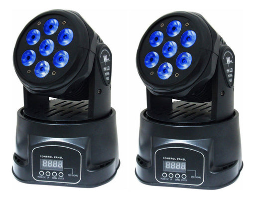 2PC CABEZAS ROBOTICAS LUCES DJ RGBW FULL  / MALETA STEELPRO GRADO A - TiendaKomet México