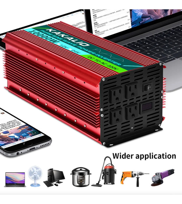 INVERSOR DE ONDA SINUSOIDAL PURA 12V/110V 10000W PARA COCHES GRADO B