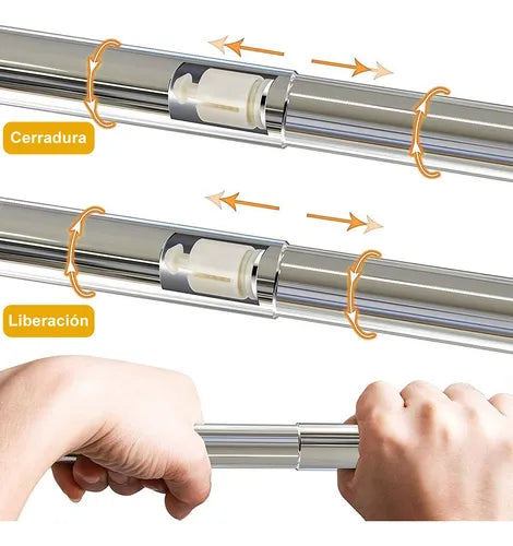 tubo cortinero para baño en escuadra barra de ducha 100-150 cm GRADO B